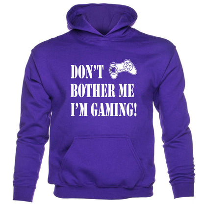 Don't Bother I'm Gaming Kids Hoodie Gamer