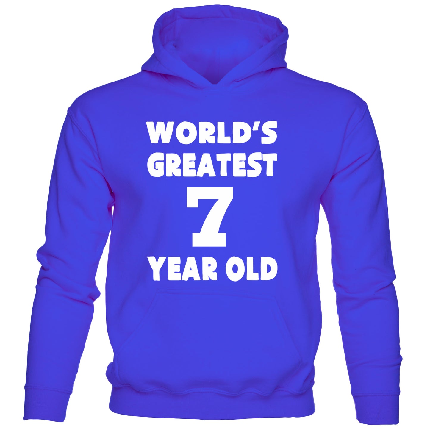 Happy Birthday Hoodie Age 7 7th