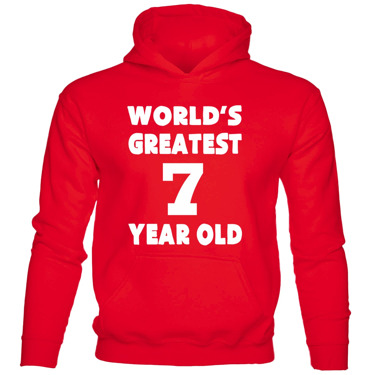 Happy Birthday Hoodie Age 7 7th