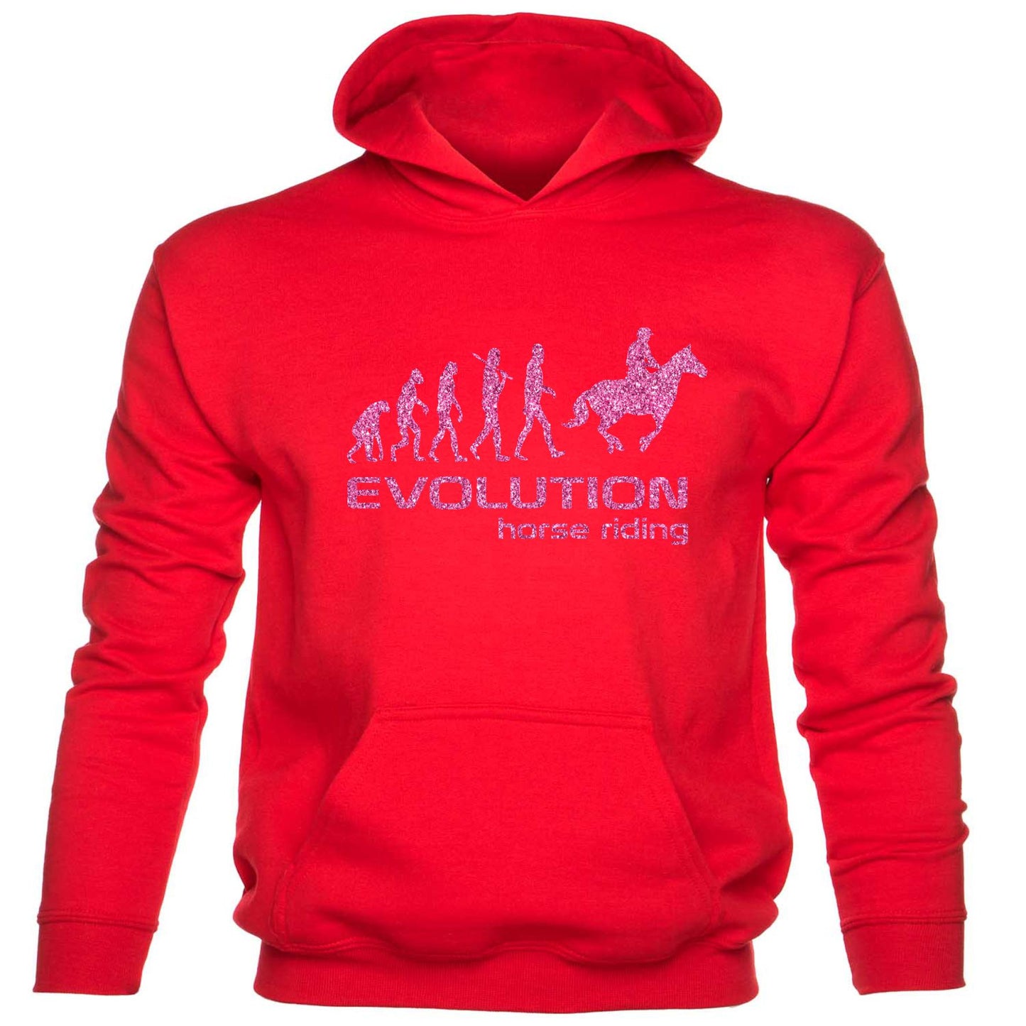 Evolution Of Horse Riding Pony Kids Hoodie