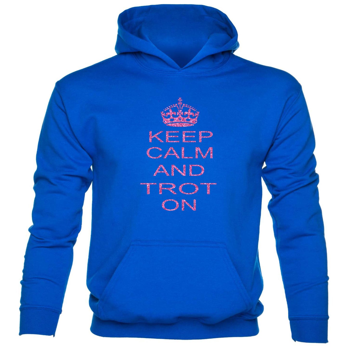 Keep Calm & Trot On Horse Riding Equesterian Kids Hoodie