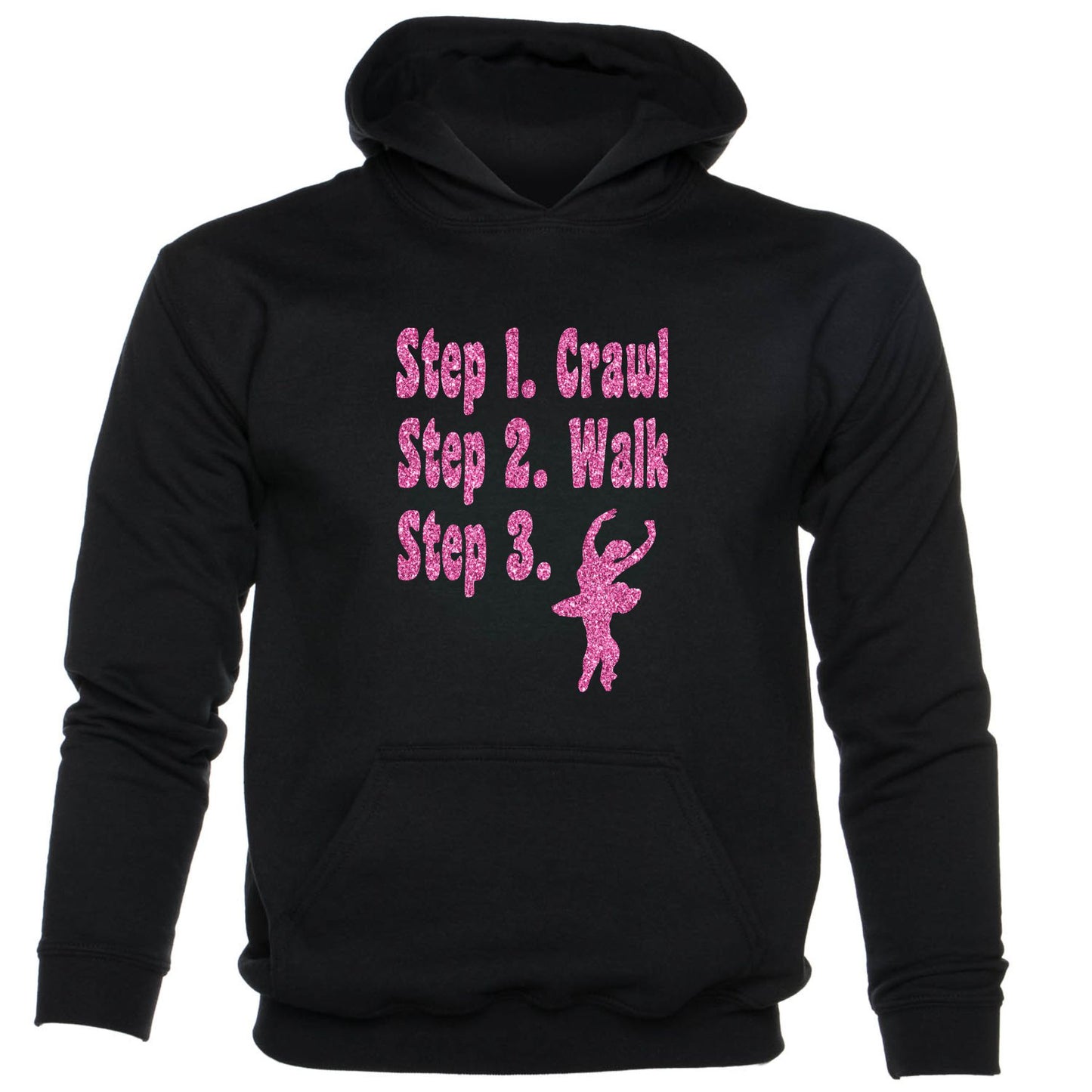 Steps To A Ballerina Dancer Disco Kids Hoodie