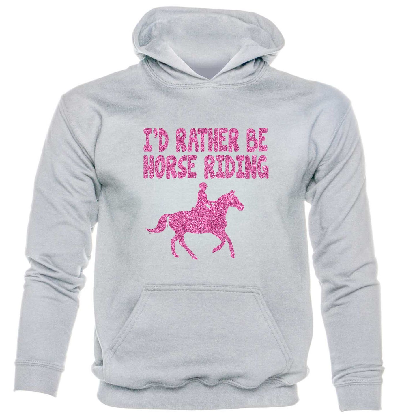 I'd Rather Be Horse Riding Girls Pony Kids Hoodie