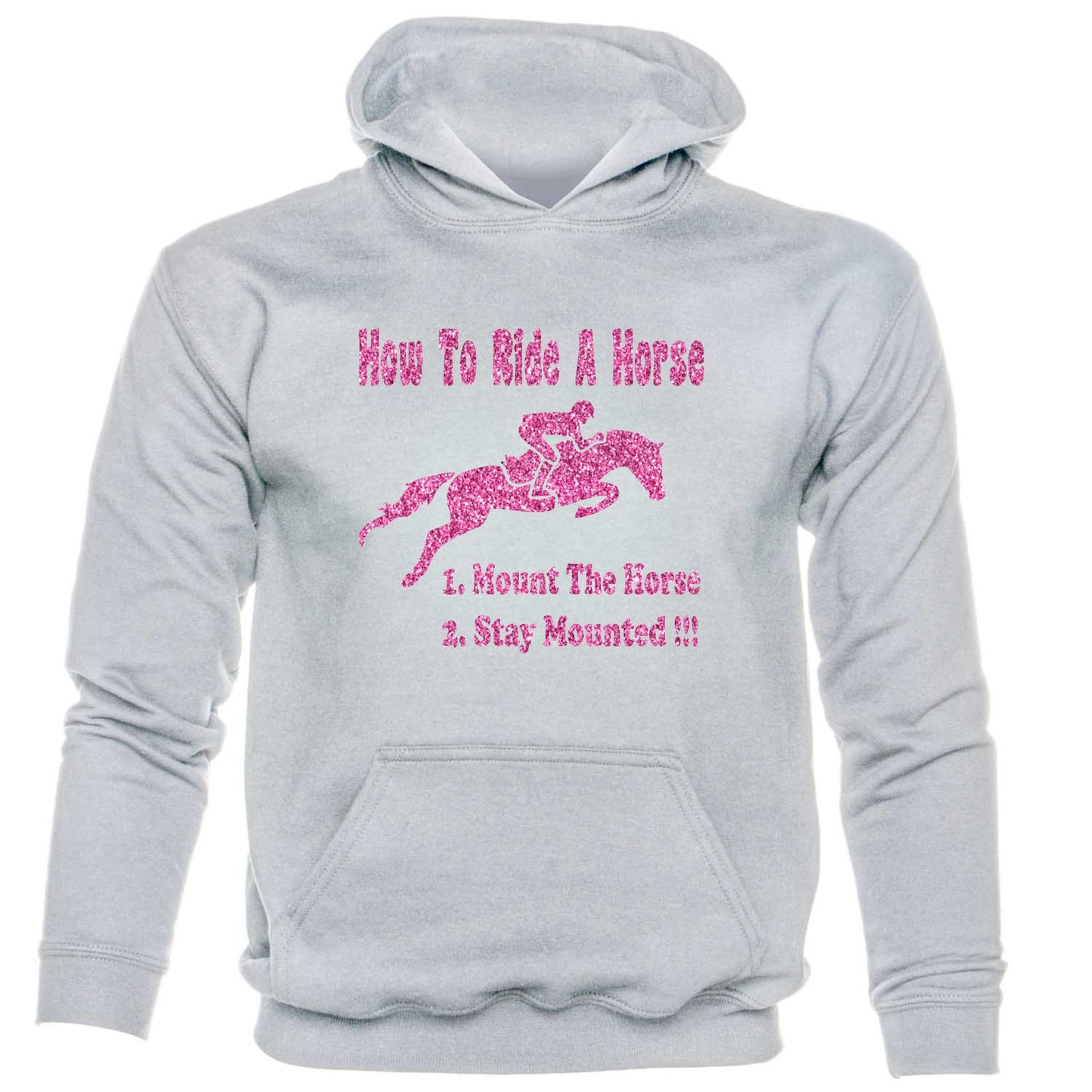 How To Ride A Horse Pony Horse Riding kids hoodie