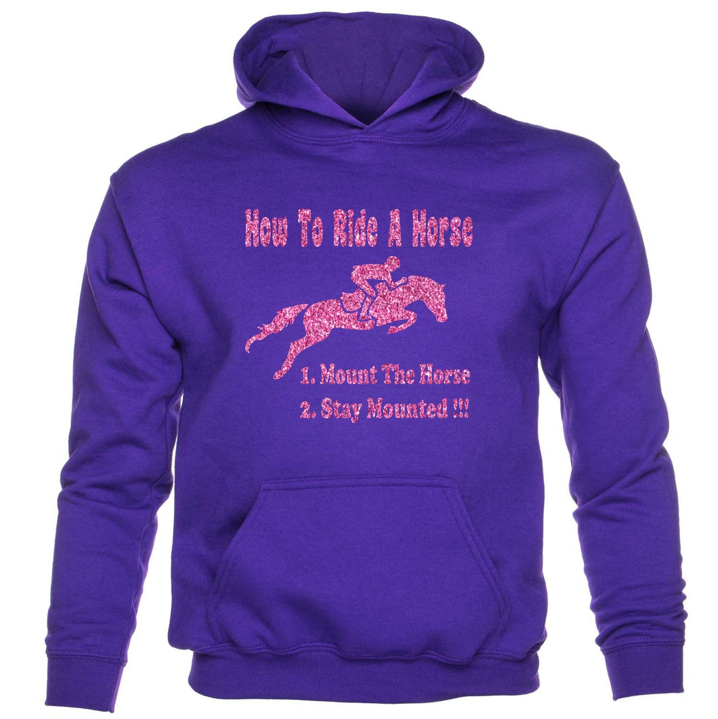 How To Ride A Horse Pony Horse Riding kids hoodie