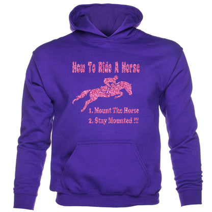 How To Ride A Horse Pony Horse Riding kids hoodie