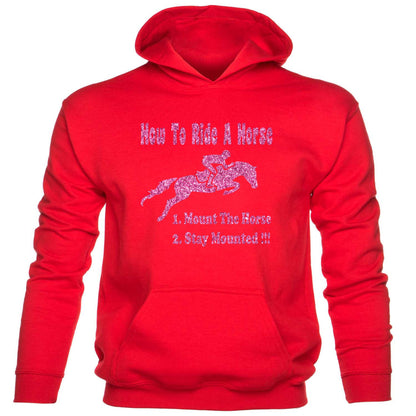 How To Ride A Horse Pony Horse Riding kids hoodie
