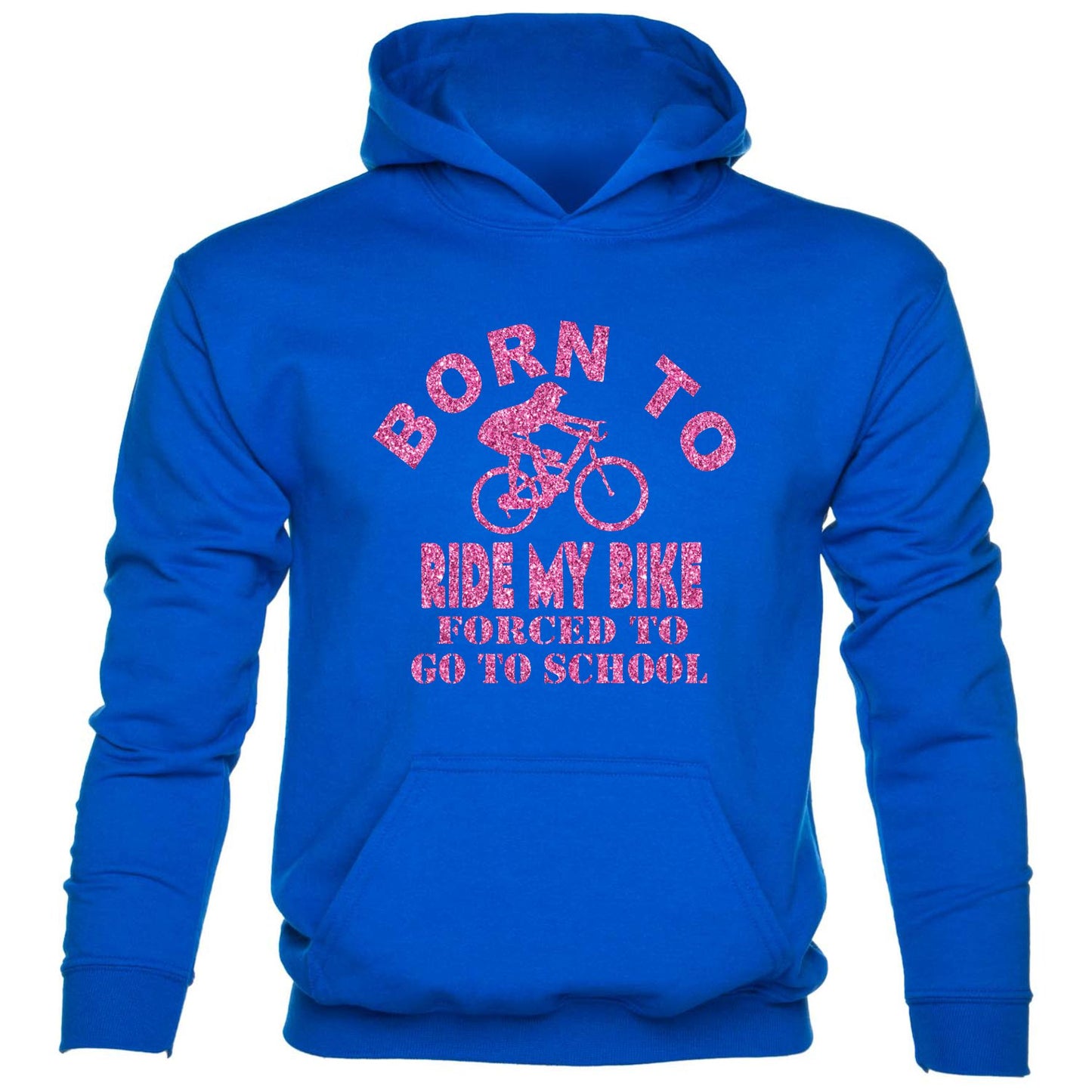Born To Ride Forced To Go To School Horses kids Hoodie