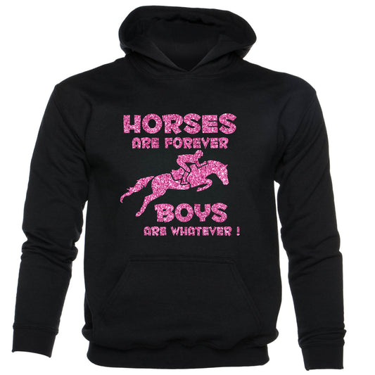 Horses Are Forever Ponies Girls Birthday Hoodie
