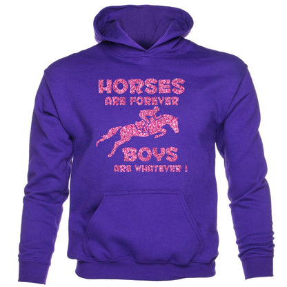 Horses Are Forever Ponies Girls Birthday Hoodie
