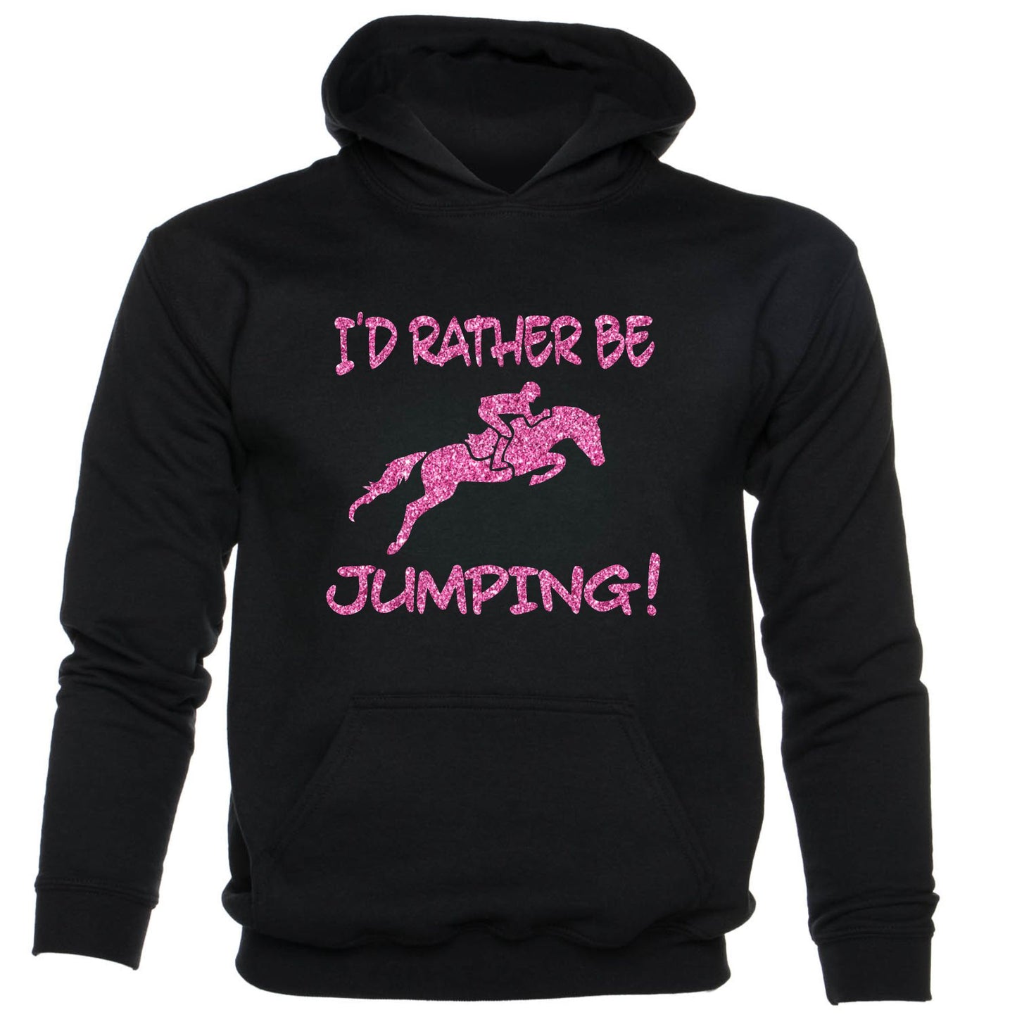 I'd rather Be Jumping Hores Riding Ponies kids hoodie