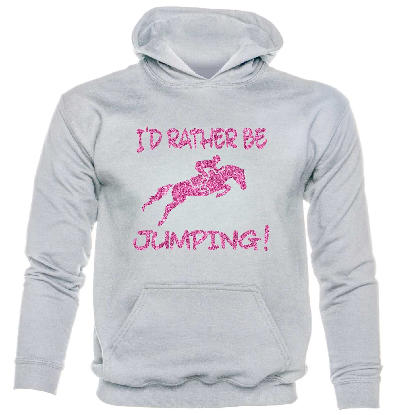 I'd rather Be Jumping Hores Riding Ponies kids hoodie