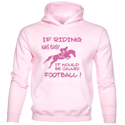 If Horse Riding Was Easy Be Football kids hoodie