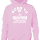 Born to Be On My Phone Mobile Forced to Go To School Kids Hoodie