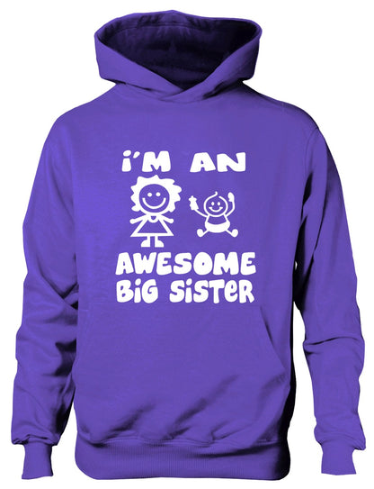 I'm An Awesome Big Sister Funny Kids Hoodie