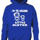 I'm The Awesome Little Sister Of Big Sister Kids Hoodie