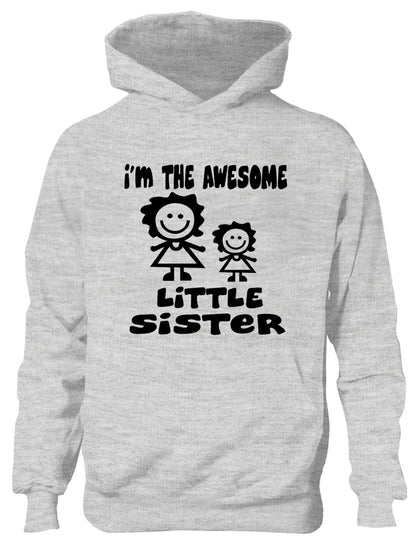 I'm The Awesome Little Sister Of Big Sister Kids Hoodie