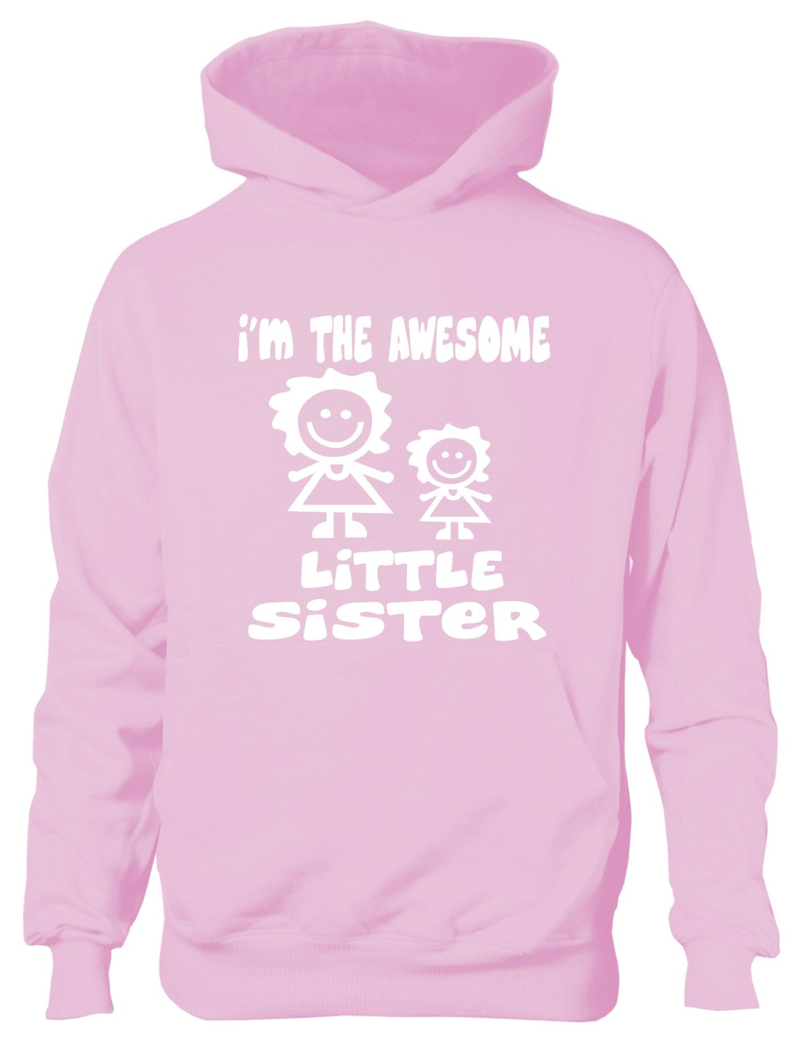 I'm The Awesome Little Sister Of Big Sister Kids Hoodie