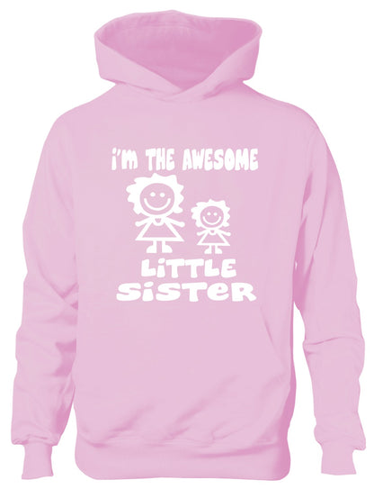 I'm The Awesome Little Sister Of Big Sister Kids Hoodie