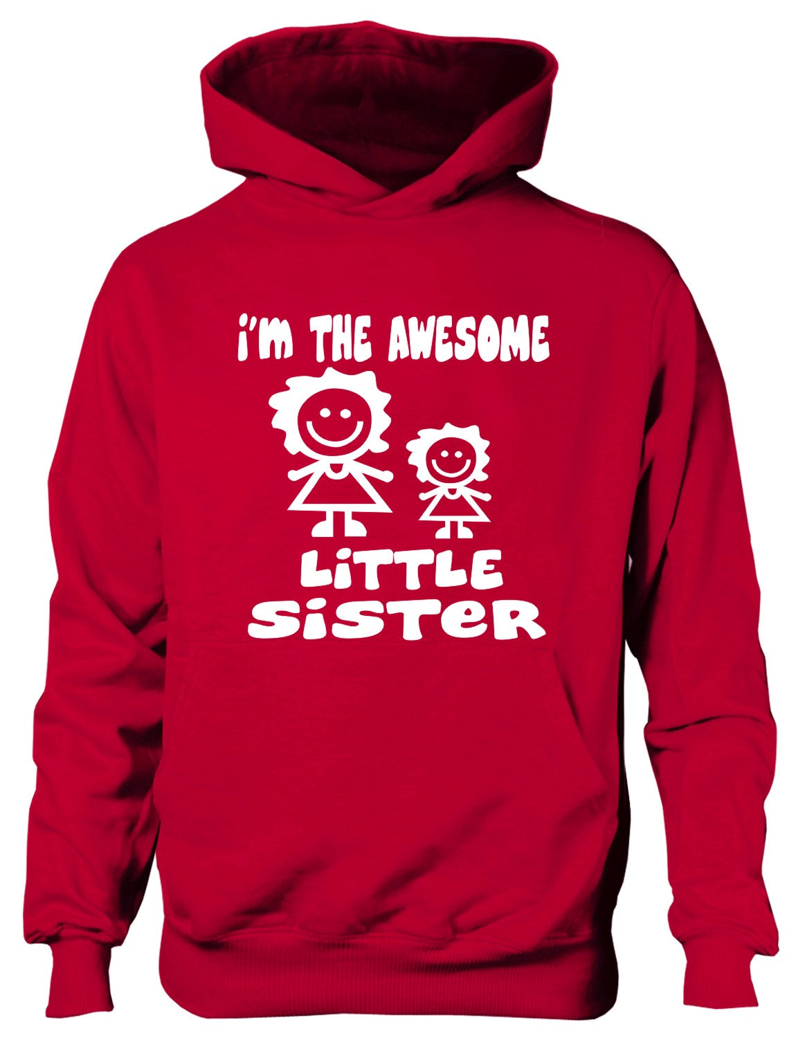 I'm The Awesome Little Sister Of Big Sister Kids Hoodie