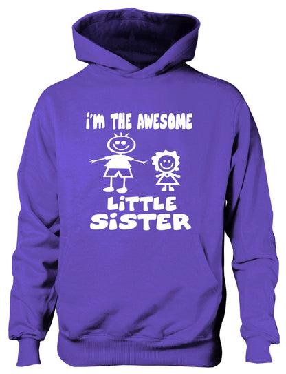 I'm The Awesome Little Sister Big Brother Kids Hoodie