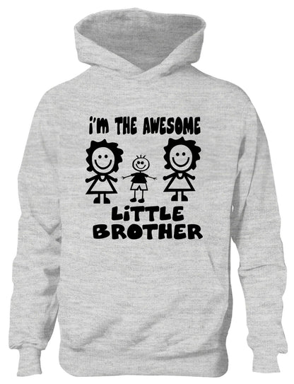 I'm The Awesome Little Brother Of 2 Big Sisters Kids Hoodie
