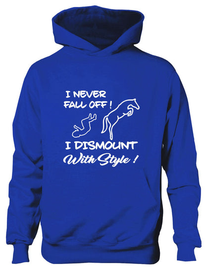 I Never Fall Off My Horse I Dismount Pony Riding Kids Hoodie