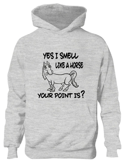 Yes I Smell Like A Horse Pony Horse Riding Kids Hoodie