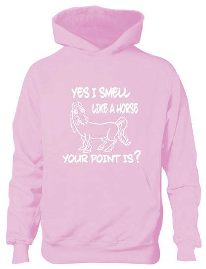 Yes I Smell Like A Horse Pony Horse Riding Kids Hoodie