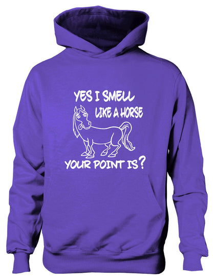 Yes I Smell Like A Horse Pony Horse Riding Kids Hoodie
