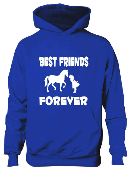 Best Friends Forever Love My Horse Funny Pony Riding Kids Hoodie