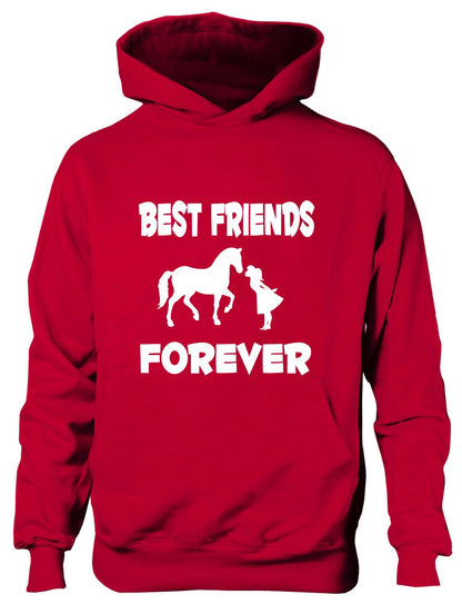 Best Friends Forever Love My Horse Funny Pony Riding Kids Hoodie