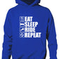 Eat Sleep Ride Repeat Horse Pony Horse Riding Kids Hoodie