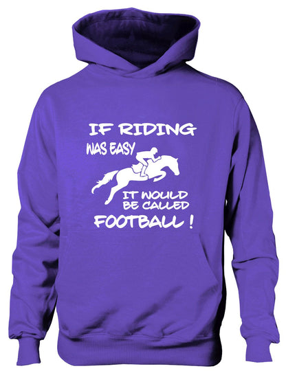 If Horse Riding Easy Would Be Called Football Pony Kids Hoodie