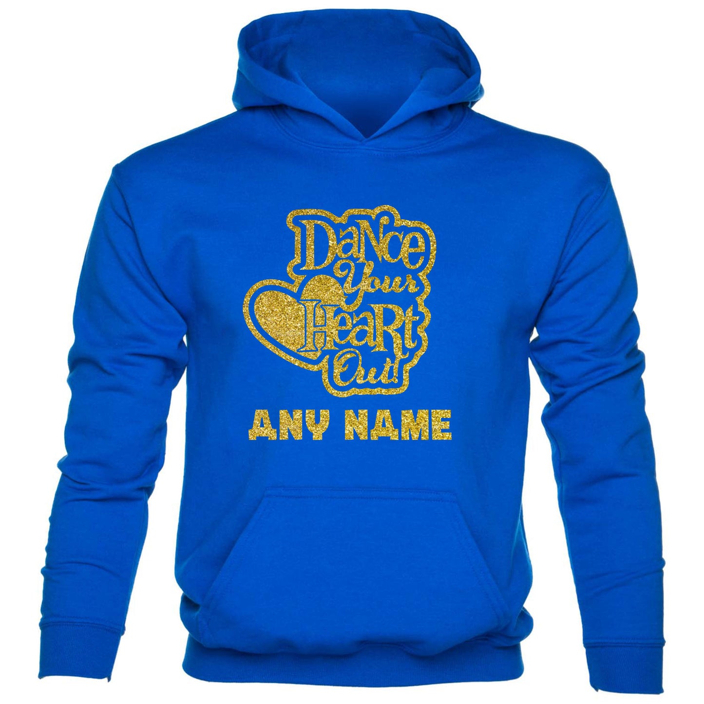 Kids Personalised Hoodie Dance Heart Out Any Name Great For Dance Schools