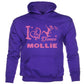 Kids I Love Dance Customised Hoodie Mollie Pink Glitter Ballet Hip Hop Street