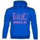 Girls I Love Dance Customised Hoodie Bella In Pink Glitter Ballet Dance Class