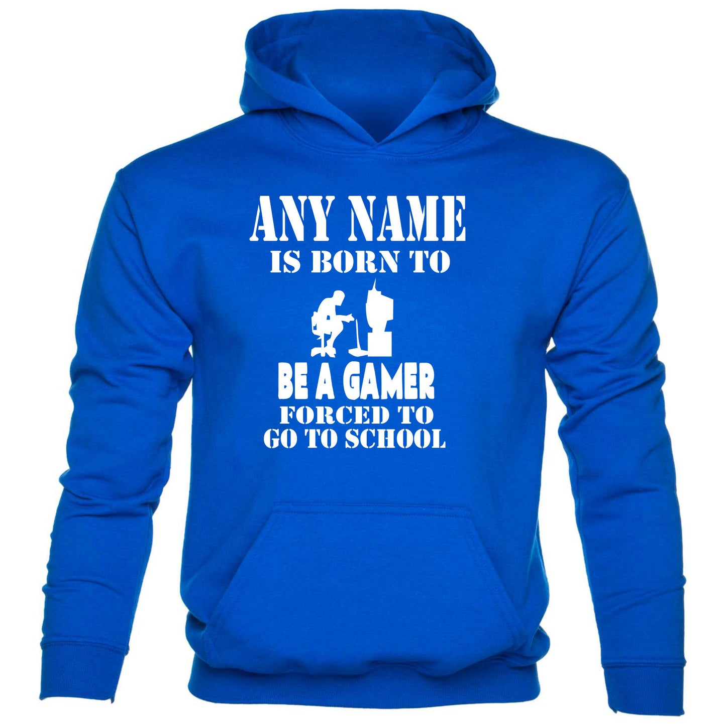 Kids Personalised Hoodie Born Be A Gamer Birthday Gift PS4 Any Name