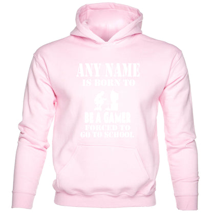 Kids Personalised Hoodie Born Be A Gamer Birthday Gift PS4 Any Name