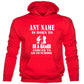 Kids Personalised Hoodie Born Be A Gamer Birthday Gift PS4 Any Name