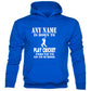 Kids Personalised Hoodie Born To Play Cricket Birthday Gift Any Name