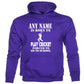 Kids Personalised Hoodie Born To Play Cricket Birthday Gift Any Name