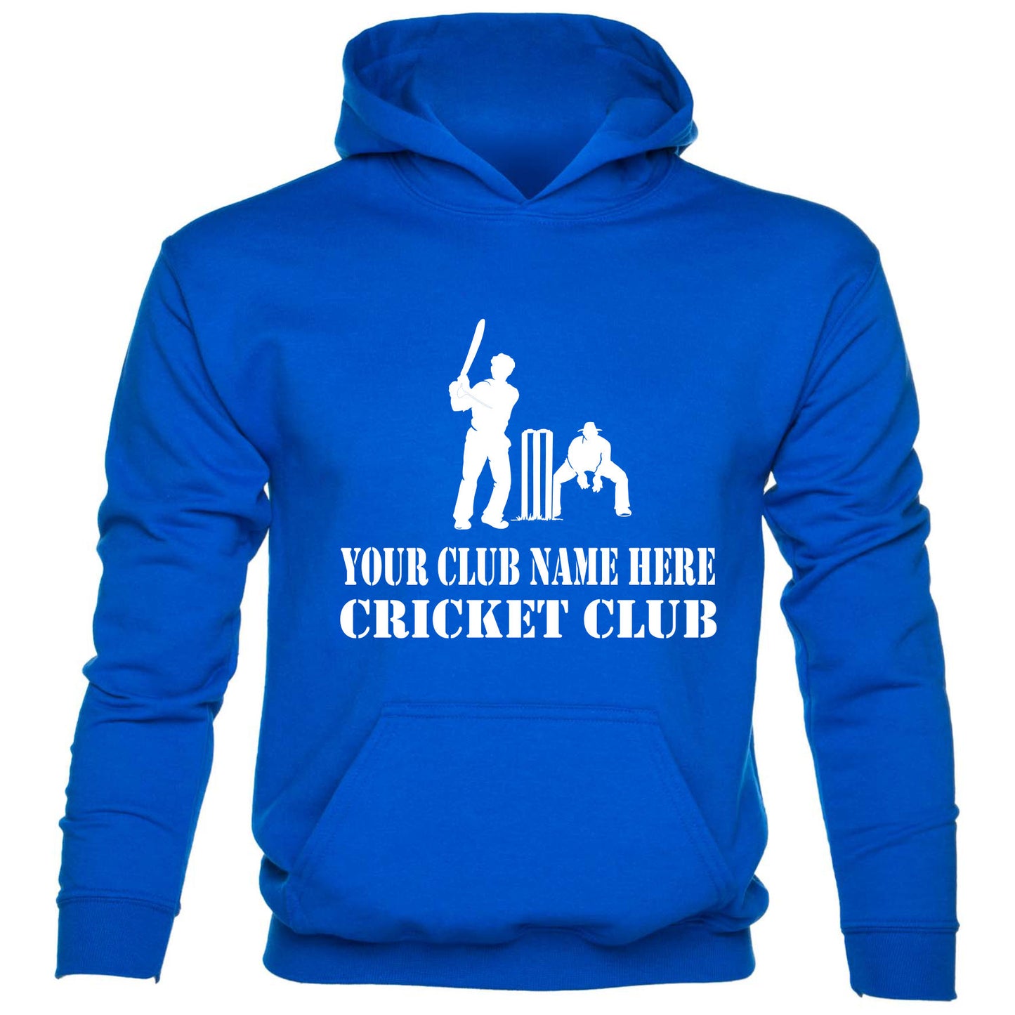 Kids Personalised Hoodie Your Club Name Here Cricket Local Sports Team Name