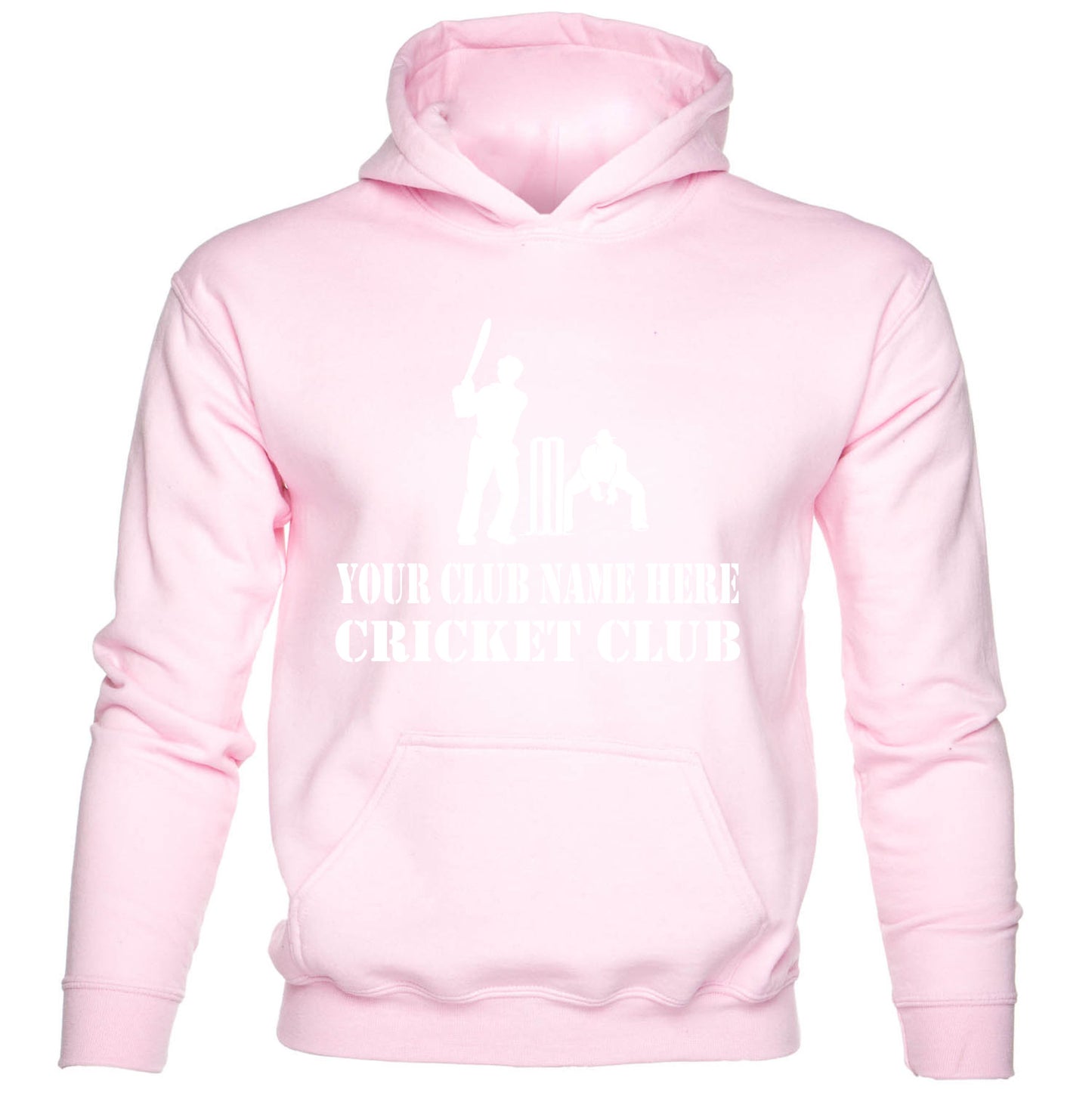 Kids Personalised Hoodie Your Club Name Here Cricket Local Sports Team Name