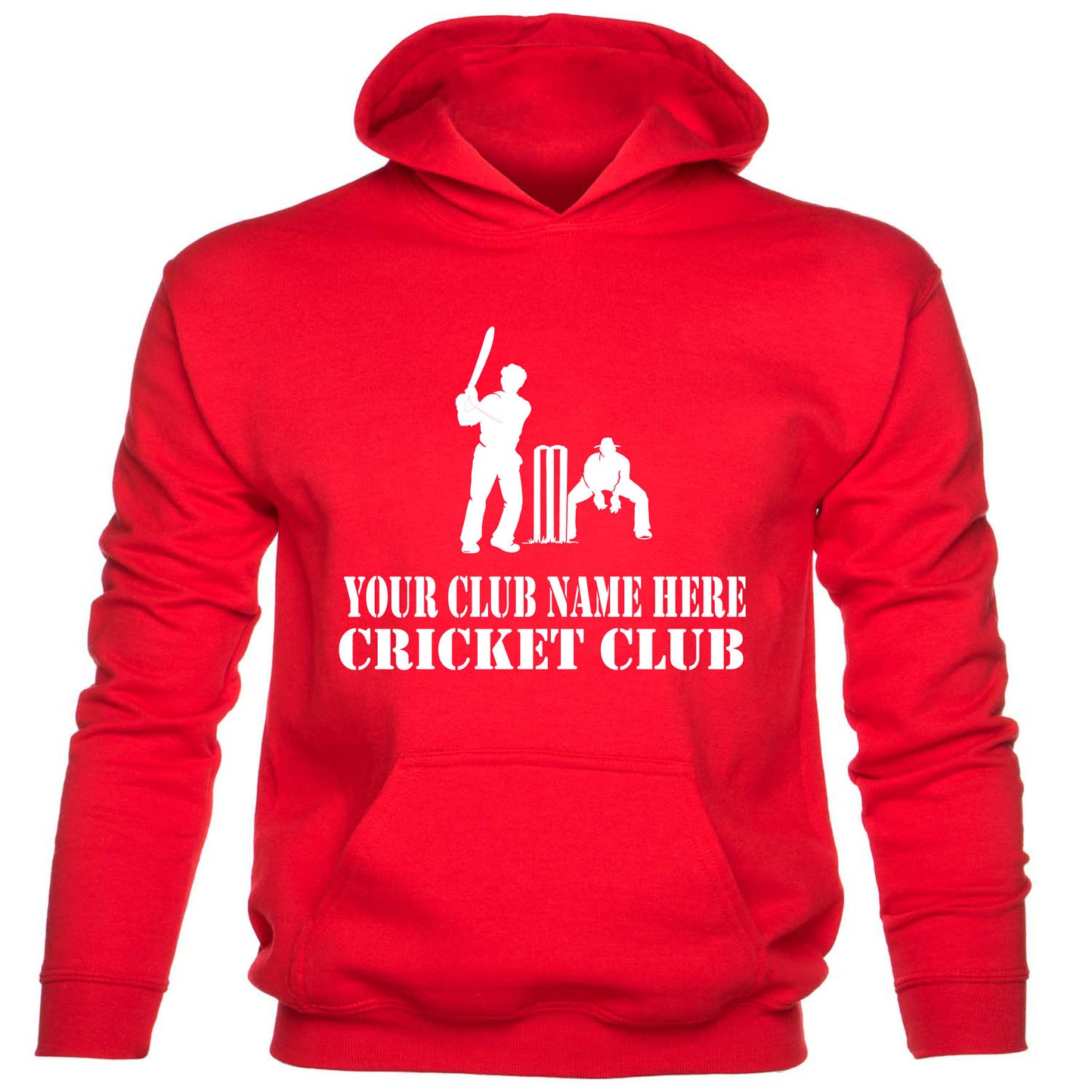 Kids Personalised Hoodie Your Club Name Here Cricket Local Sports Team Name