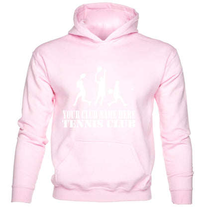 Tennis Your Club Name Here Kids Personalised Hoodie Custom With Tennis Team Name