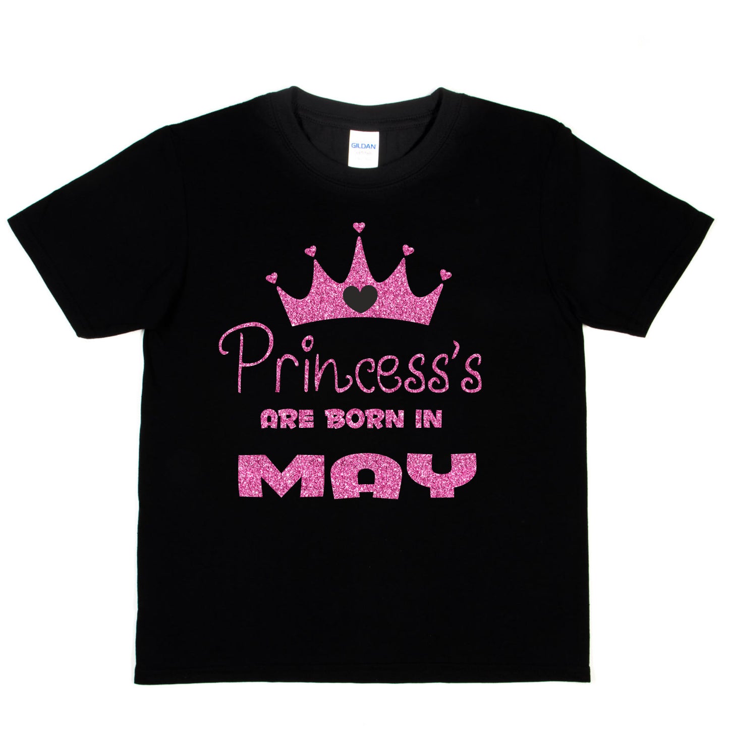 Princess's Are Born In May Birthday Girls T-Shirt