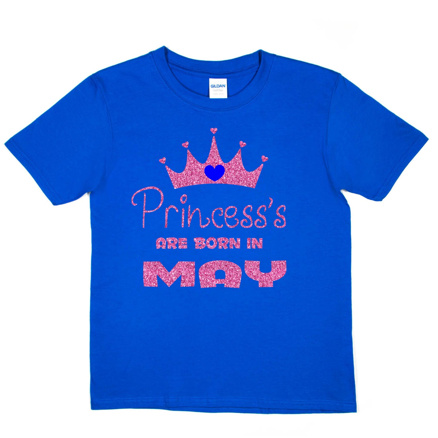 Princess's Are Born In May Birthday Girls T-Shirt
