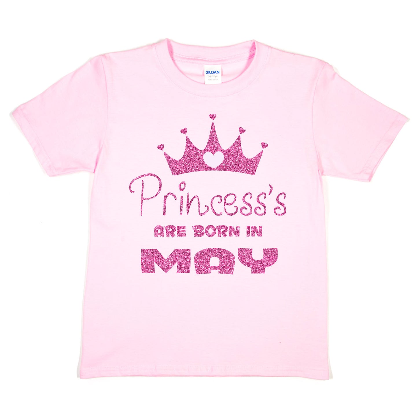 Princess's Are Born In May Birthday Girls T-Shirt