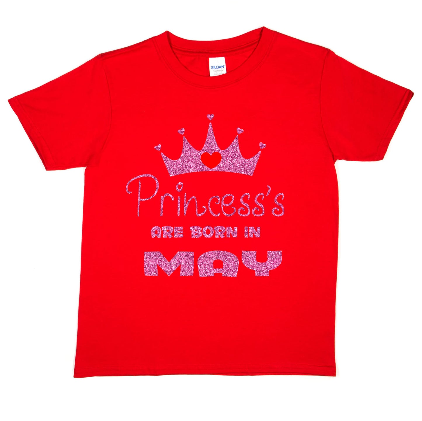 Princess's Are Born In May Birthday Girls T-Shirt